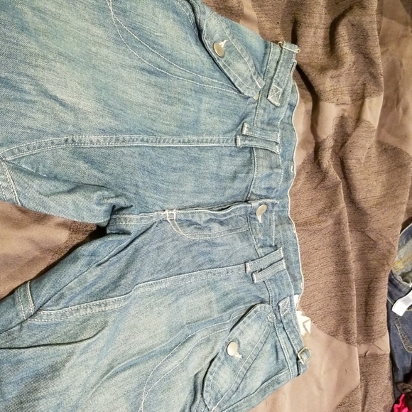 Light Blue Flap Pocket Jeans - Picture 2 of 4